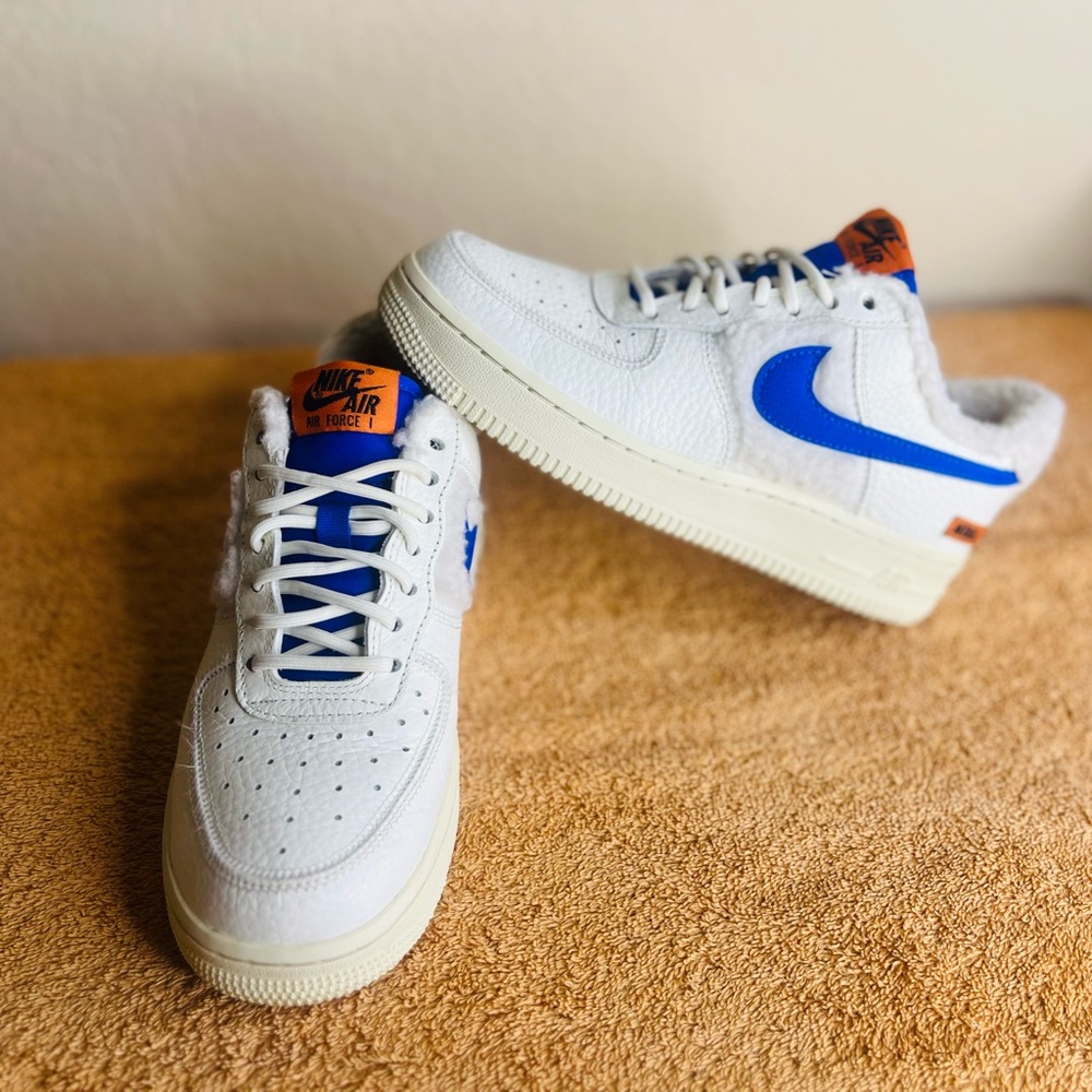 Nike Air Force 1 '07 Women's Size 6 Sail/Racer Blue-Coconut Milk DO6680 100
